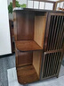 映巢转角置物架角柜墙角柜楠竹带门实木收纳柜边角三角柜拐角柜角落架 四层 实拍图