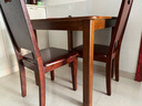 恺霖迪（Kayleen Deer）实木餐桌椅组合家用四方桌小户型饭桌正方形小桌子八仙桌实木方桌 胡桃色【单桌子】 边80*80高75cm 实拍图