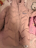 英氏（YEEHOO）女童羽绒服儿童保暖外套冬季时尚淑女中长款中大童装洋气冬装新款 字母小花-粉色 130 实拍图