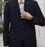 海澜之家（HLA）西服套装男春秋新轻商务经典系列西装套装 黑色02【西服+西裤】 【预订】 2XL 180/100B推荐152~170斤 实拍图