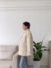 鸭鸭衬衫领轻薄羽绒服女大口袋2024冬季新款短款时尚休闲百搭保暖外套 咖色 M 晒单实拍图