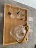 瓷牌茗茶具（cipaiming teaset） 电陶炉煮茶器煮茶壶茶炉家用小型电茶炉加厚耐热玻璃茶壶 壶+简约黑炉6彩+公杯罐道架+托盘 实拍图