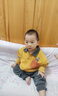 嘟嘟家宝宝polo衫套装秋款儿童休闲两件套洋气男童春装小童童装vip 黄色配深灰色 90 实拍图