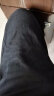 无印良品（MUJI）女式 麻混 弹力 直筒裤裤子女款春款休闲裤BE1QVC4S 黑色 L (165/70A) 晒单实拍图