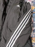 阿迪达斯（adidas）男女情侣装长款羽绒服冬季新款连帽厚运动服过膝保暖防风外套 黑色/情侣款/2025新款 2XL 实拍图