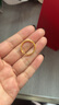 中国黄金（CHINA GOLD）足金戒指女碎碎冰戒指黄金固口素圈指环520情人节礼物送女友老婆 碎碎冰戒指 圈号20 1g 实拍图