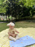 CUGGCK日本新款儿童帽子空顶帽婴儿帽子透气薄款可爱盆帽宝宝沙滩太阳帽 米白色-长颈鹿 帽围45-49cm/年龄6个月-1.5岁 晒单实拍图