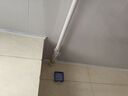 泉狮【碳钢】免打孔伸缩晾衣杆浴帘杆衣柜杆支架杆窗帘阳台衣柜支架杆 白色【1.1~2.0m墙距】 实拍图