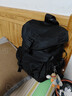回力双肩包男士大容量潮流休闲出差电脑包大学生机能书包登山旅行背包 黑色【可放17英寸电脑】 实拍图