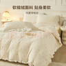 博洋（BEYOND）博洋家纺秋冬加厚保暖珊瑚绒四件套冬季田园风被套床单法兰绒套件 【加厚保暖绒】心澜（黄） 1.8米 床单款 （被套220x240cm） 实拍图