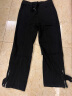 迪伽达 牛仔裤男装秋冬季高街拉链潮流宽松ins长裤子休闲阔腿裤男士学生 WKXS-K539黑色 XL 【建议115-135斤】 实拍图