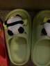 土豆屋儿童拖鞋中大童小孩室内外防滑软底凉拖鞋 熊猫绿色190码 实拍图