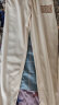 南极人（Nanjiren）休闲裤男生宽松直筒夏季薄款冰丝垂感阔腿运动卫长裤子男款春秋款 FJQCC-A430-575杏色 XL (135-155斤) 晒单实拍图