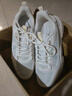 鸿星尔克男鞋厚底软底老爹鞋春秋2026新款轻便增高青少年学生休闲运动鞋男 白/铅笔灰【皮面厚网-店长推荐】 40 官方直发 实拍图