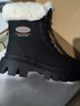 Dickies女士雪地靴女靴加绒马丁靴加厚保暖棉靴高帮休闲靴子 黑色 37  实拍图