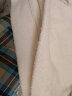 百图betu女装秋冬新款卫衣连帽拉链字母加绒羊羔绒卫衣女2310T47 米白 S 晒单实拍图
