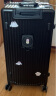 世界地理 德国行李箱男女学生大容量旅行登机铝框杯架拉杆箱万向轮密码 酷炫黑（豪华升级款） 30英寸-搬家/旅行达人必选 晒单实拍图