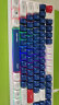 英菲克（INPHIC）K9二代有线键盘 办公键盘 游戏键盘 87键舒适手感轻音便携适用于台式电脑笔记本 机甲蓝白 实拍图