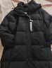 雅鹿羽绒服女冬季2025新款男女情侣长款宽松过膝加厚防寒抗冻中性外套 黑色 S (155) 【推荐90-110斤】 实拍图