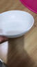 7英寸纯白霜月盘牛肉面餐具碗创意商用家用大汤碗釉彩简约高级碗 7英寸纯白横纹碗【1只装】 实拍图