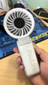 几素手持小风扇便携式可折叠小型高速节能风扇户外随身挂脖大风力办公室桌面风扇充电手拿小电扇 【灰3600mAh】高速节能+折叠挂脖 实拍图