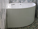 东鹏（DONGPENG）浴缸家用亚克力日式spa按摩浴缸小户型成人坐式酒店三角圆形浴缸 龙头缸1.1*1.1米 实拍图