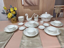 国玥景德镇碗盘餐具陶瓷餐具整套家用高温骨瓷碗碟筷轻奢碗盘子套装 云之物语56头汤碗礼盒装版 实拍图