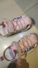 巴布豆（BOBDOG）童鞋女童软底包头儿童凉鞋夏季新款时尚中大童沙滩鞋 浅粉红 28码内长17.3cm 晒单实拍图