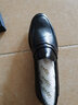 金利来（Goldlion）男鞋秋冬商务正装婚鞋皮鞋舒适乐福鞋G582330093AAA黑色44 实拍图
