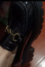 回力（Warrior）女鞋复古风小皮鞋一脚蹬单鞋百搭乐福鞋 WXP(WZ)-150001 黑色 37  晒单实拍图