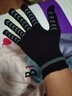 KELME/卡尔美秋冬运动保暖手套健身跑步防寒针织毛线 可触屏手套 黑灰 L（21cm*11cm） 实拍图