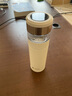 特美刻（TOMIC）智能保温杯男女士茶水分离泡茶杯陶瓷内胆便携车载水杯 【钛茶隔+陶瓷内胆】月光白350ml 实拍图