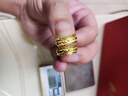 周大生黄金耳环女车花闪耀金耳钉足金耳饰经典繁花生日礼物送老婆 3.34g 实拍图