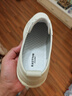 皓顿（HAUT TON）休闲鞋头层牛皮男鞋新品懒人小白鞋韩版一脚蹬乐福鞋百搭板鞋 白色 43 -适合运动鞋44码 实拍图