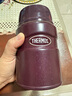 膳魔师（THERMOS）焖烧杯316L不锈钢大容量便携保温罐焖烧罐保温饭盒TCLE-520/720ML 咖啡色 CB 520ml 实拍图