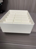 懒角落 收纳盒内衣收纳盒有盖塑料抽屉整理箱文胸内裤袜子收纳箱 白色-15格（无盖） 实拍图