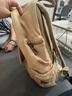 新潮代背包男帆布大容量旅行双肩包休闲初中大学生情侣书包潮简约电脑包 2049卡其色【可放15.6寸电脑】 实拍图