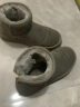 天美意靴子女商场同款厚底短靴休闲保暖女雪地靴CNA41DD3 灰色 38 实拍图