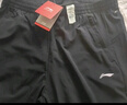李宁裤子秋冬男运动休闲裤宽松透气长裤直筒户外跑步针织卫裤黑色L 实拍图