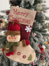 蒂诗卡 大号圣诞袜礼物袋圣诞装饰装糖果苹果圣诞树挂饰挂件圣诞节气氛装饰送儿童创意节庆大型礼品袋子 大号圣诞袜雪人一个 实拍图