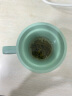 叁旬（sanxun） 知行陶瓷泡茶马克杯带盖过滤水杯女男办公室茶水分离杯子定制 知行马克杯【湖兰釉】 晒单实拍图