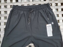 啄木鸟冰丝裤子男夏季薄款弹力速干高档休闲裤男大码透气户外运动直筒裤 黑色直筒+灰色直筒【2条装】 XL 【115-135斤】 实拍图