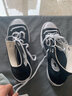 匡威（Converse）All Star Lift夏季女高帮帆布经典厚底鞋黑色560845C 560845C/黑色 （推荐选大半码） 35 实拍图