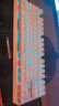 狼蛛（AULA） F3087机械键盘87键拼色键盘小型便携式键线分离 游戏电竞办公电脑笔记本外设 银白- 冰蓝光 青轴 - 晒单实拍图