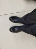 百丽正装鞋男皮鞋牛皮圆头婚鞋商务休闲皮鞋加绒3UX01CM5预售 黑色 40 实拍图