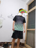 步锐特运动套装男夏季跑步健身服冰丝速干短袖羽毛球服篮球短裤速干衣 绿色套装 XL（推荐体重110-130斤） 实拍图