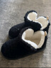 百慕倾臣【羽绒防水 高能蓄热】棉拖鞋女秋冬室内外穿保暖月子防滑棉鞋男 黑色 高帮毛绒款】 44-45 适合43-44 实拍图