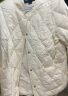 UR冬季新款女装气质菱格绗缝设计简约轻薄羽绒服UWM140001 米白 M 实拍图