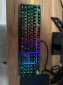 ROG 游侠RX 机械键盘 有线游戏键盘 光学触发机械蓝轴 RGB背光键盘 防水防尘键盘104键 黑色 实拍图