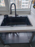 摩恩阳光系列厨房水槽大单槽洗菜盆一体盆洗碗槽304不锈钢台上台中台下盆 升级款小米粒5MM-抽拉龙头全配置 650X450MM 实拍图
